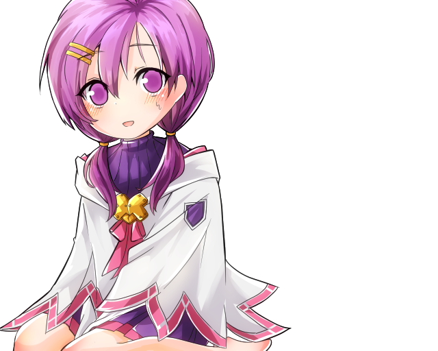 1girl, aisha_(elsword), blush, child, cloak, elemental_master_(elsword), elsword, eyebrows_visible_through_hair