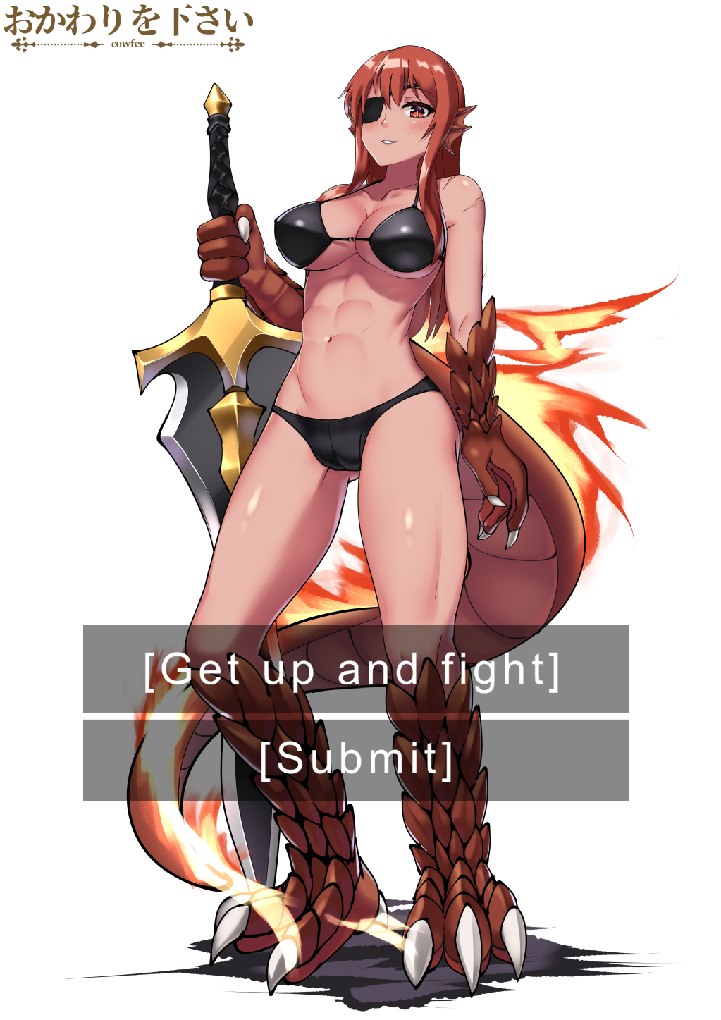 1girl, abs, artist_name, bikini, black_bikini, blush, breasts, choice