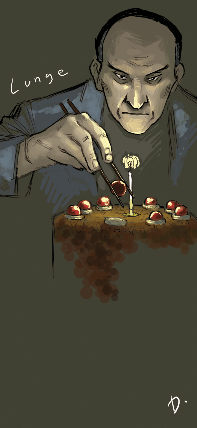 cake, candle, cherry, chopsticks, drawfag, food, formal, fruit