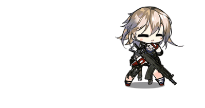 >_<, 1girl, :d, ak-74u_(girls_frontline), aks-74u, ammunition_pouch, animated, animated_gif