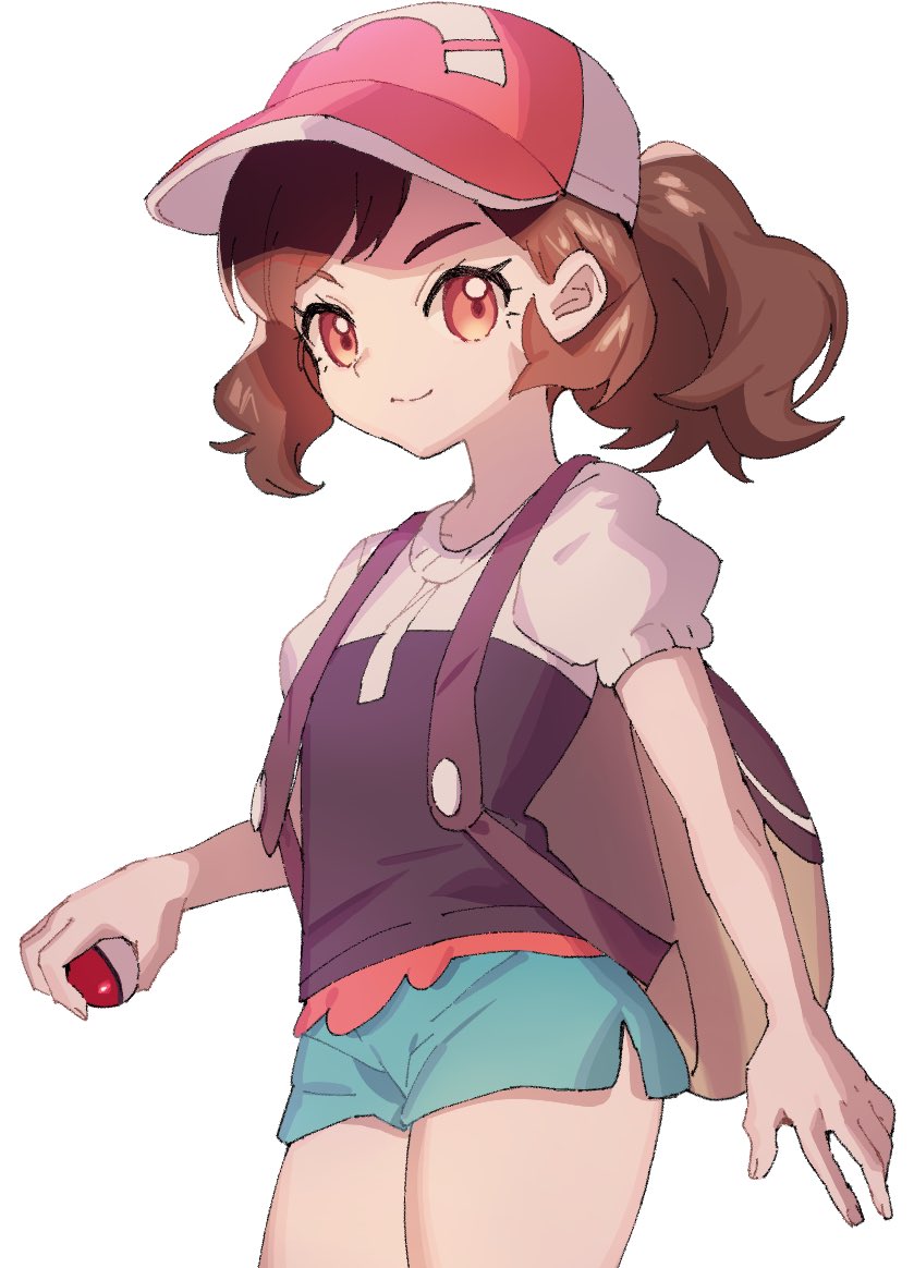 1girl, ankea_(a-ramo-do), backpack, bag, bangs, baseball_cap, brown_eyes, brown_hair