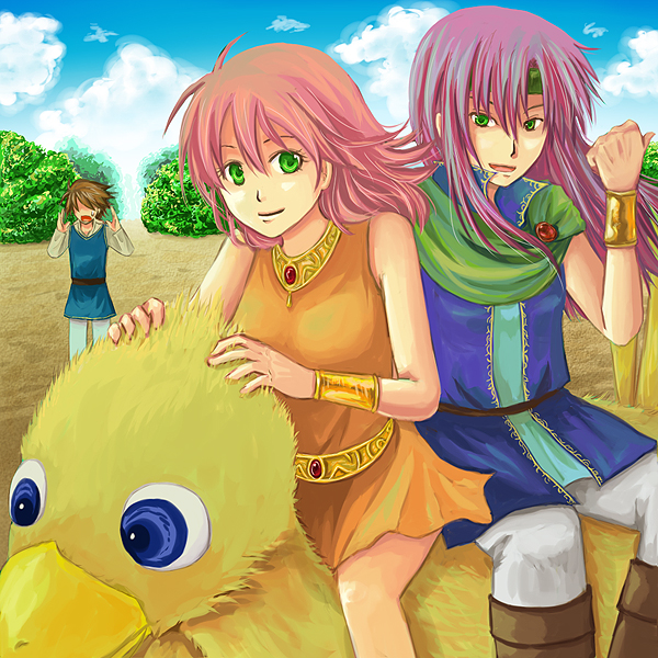 bad_id, boco, boko, bracelet, butz_klauser, chocobo, dress, faris_scherwiz