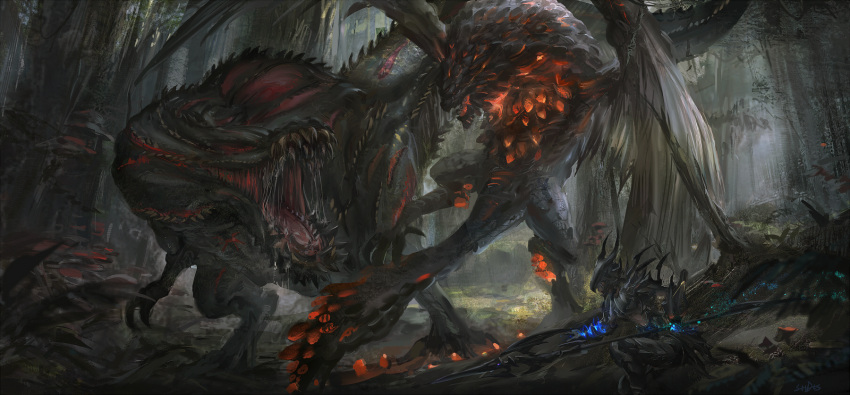 armor, bazelgeuse, beetle, bioluminescence, bug, claws, day, deviljho