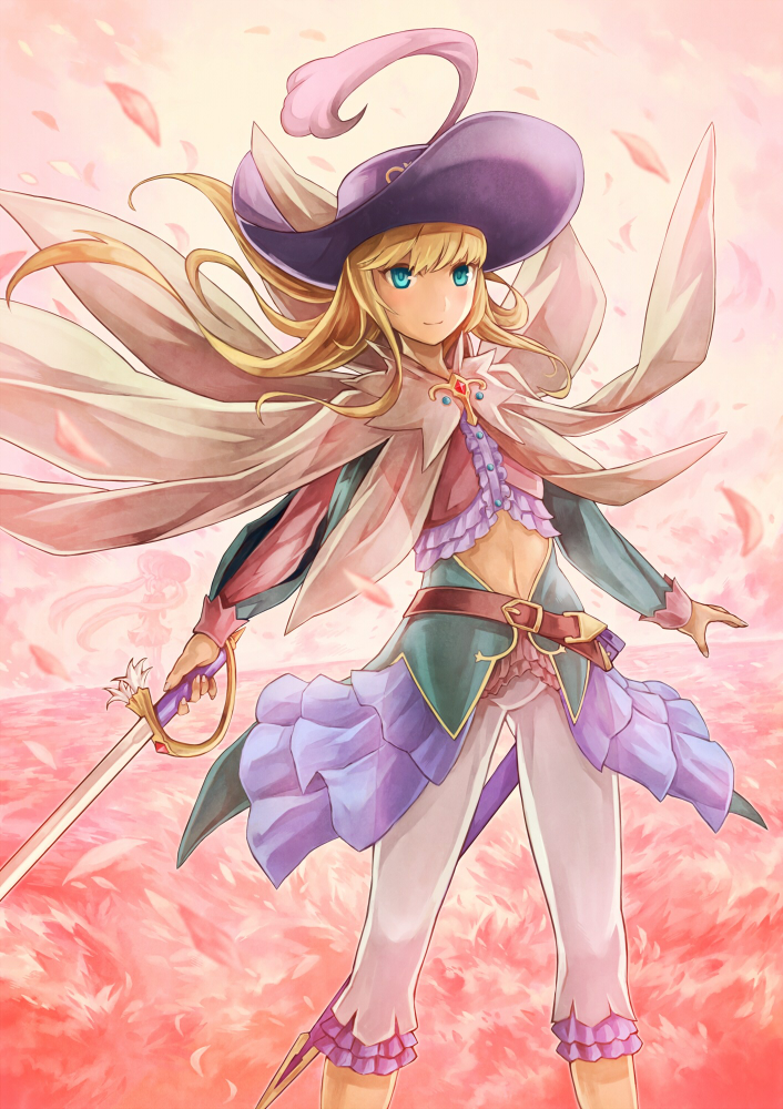 1boy, androgynous, blonde_hair, blue_eyes, blush, bolt0002, chevalier_d'eon_(fate/grand_order), fate/grand_order