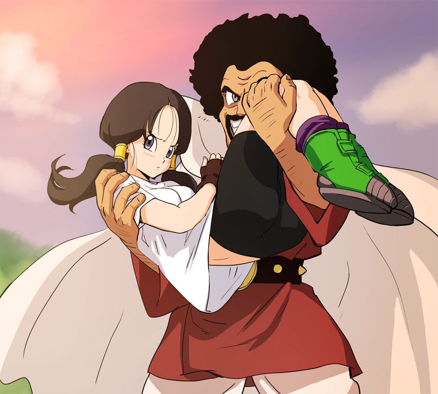 1boy, 1girl, ass, bike_shorts, black_gloves, black_hair, blue_eyes, brown_hair