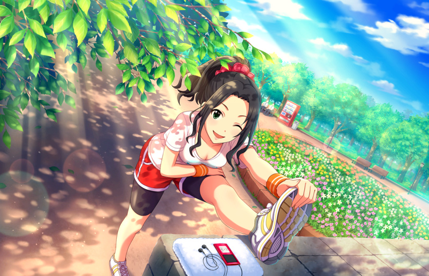 black_hair, blush, dress, green_eyes, idolmaster, idolmaster_cinderella_girls, idolmaster_cinderella_girls_starlight_stage, long_hair