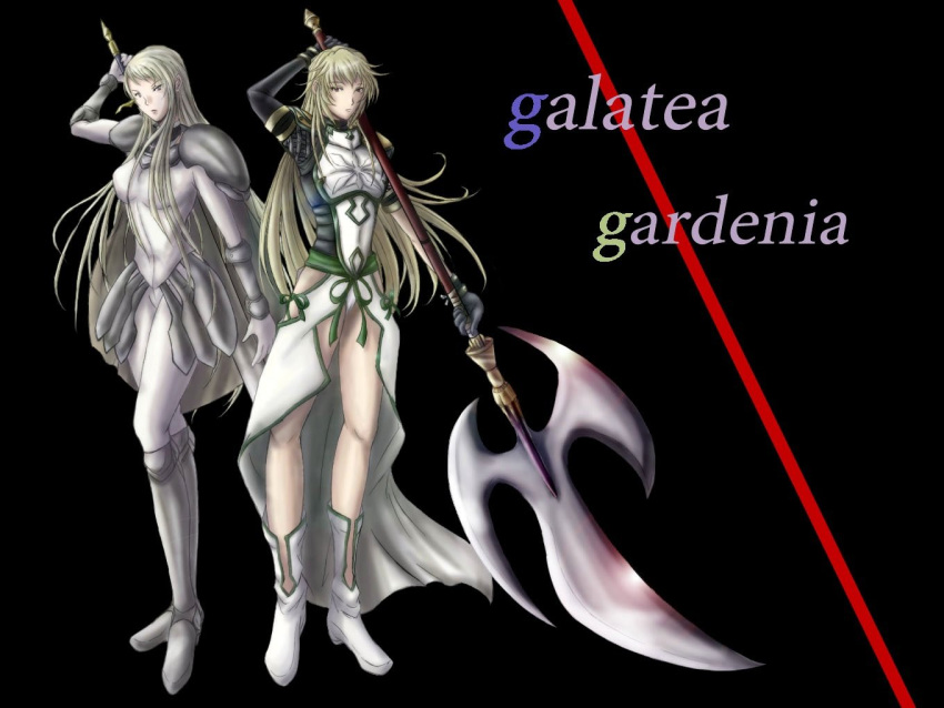 .hack//games, armor, azu_(warehouse86), bad_id, blonde_hair, claymore, claymore_(sword), crossover
