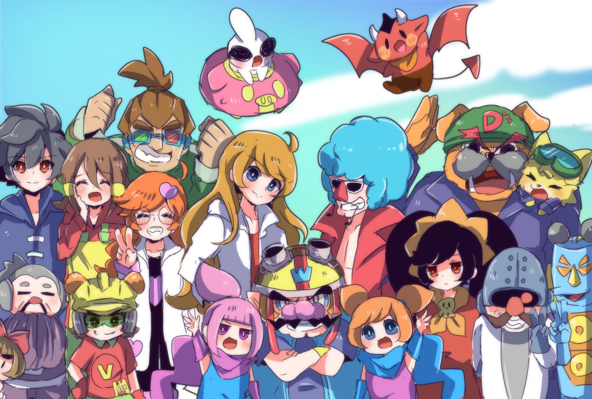 18-volt, 5-volt, 9-volt, ana_(warioware), ashley_(warioware), commentary_request, dr._crygor, dribble