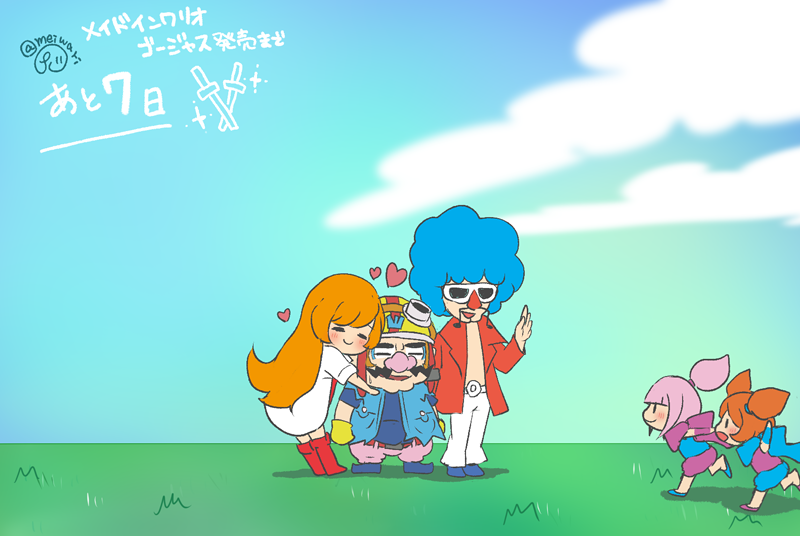 ana_(warioware), countdown, herunia_kokuoji, jimmy_t, jimmy_thang, kat, mona_(warioware), translated