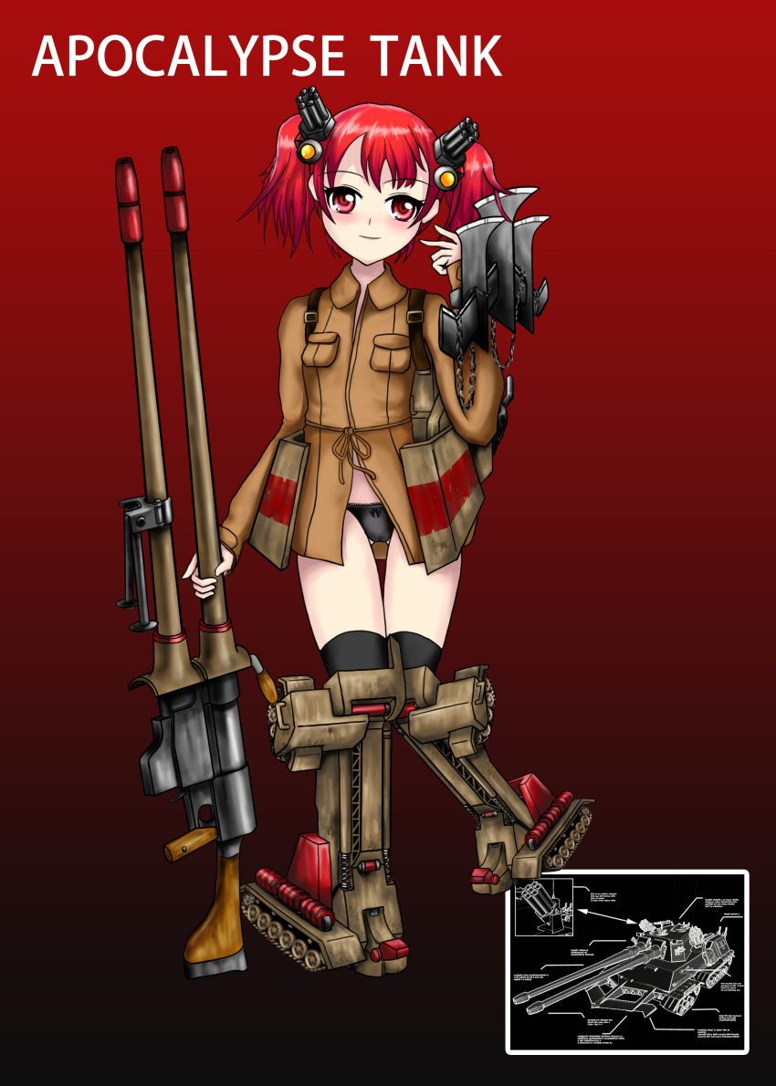 1girl, absurdres, apocalypse_(command_&amp;_conquer:red_alert_2), apocalypse_(command_&amp;_conquer:red_alert_2/personification), black_panties, blush, closed_mouth, command_and_conquer