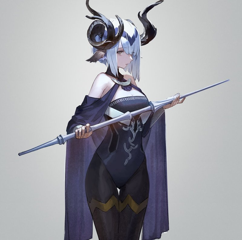 1girl, animal_ears, ass_visible_through_thighs, bare_shoulders, blue_hair, cape, cowboy_shot, green_eyes