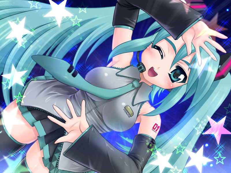 hatsune_miku, tagme, thighhighs, utsugi_tsuguha, vocaloid