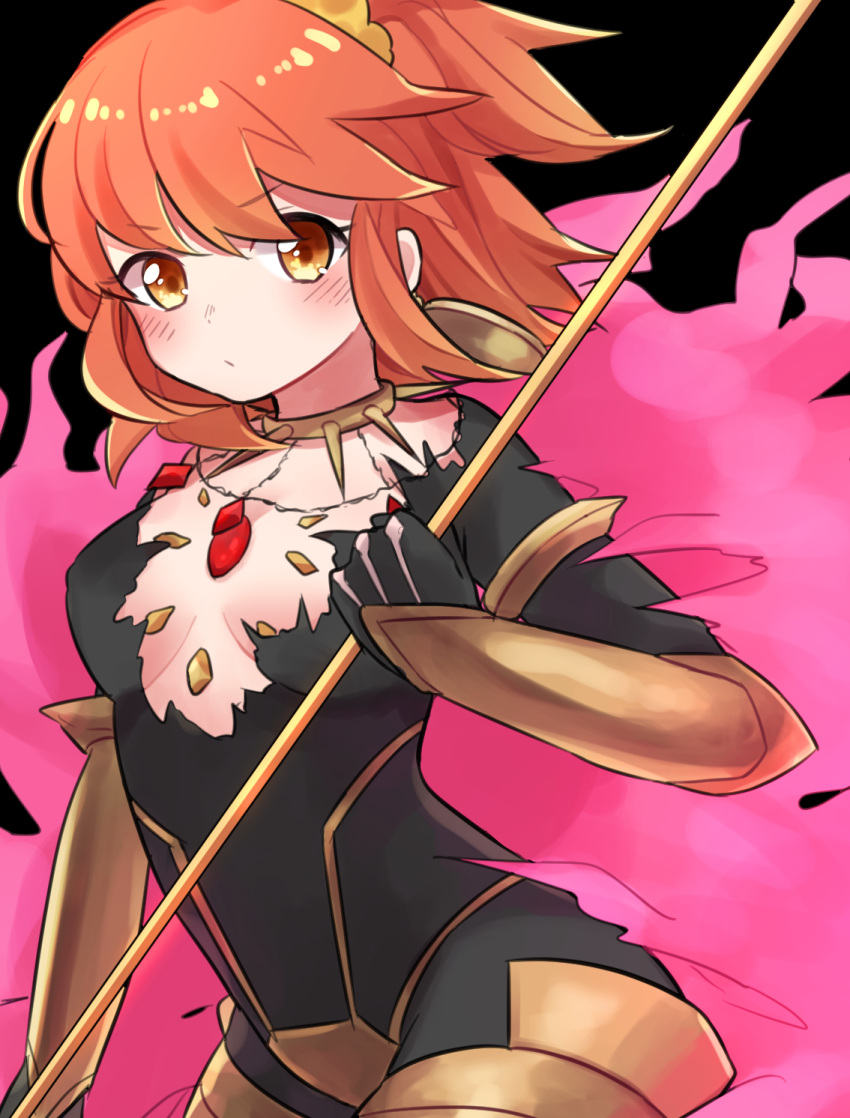 1girl, bangs, black_bodysuit, bodysuit, breasts, brown_eyes, collar, cosplay