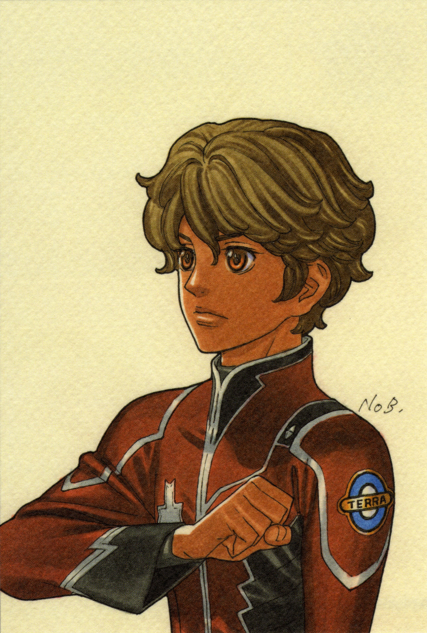 absurdres, highres, male, serge, serge_starjon, solo, toward_the_terra, uniform