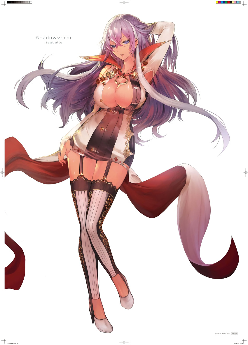1girl, absurdres, armpit_cutout, blue_eyes, breasts, bridal_gauntlets, cleavage, dress