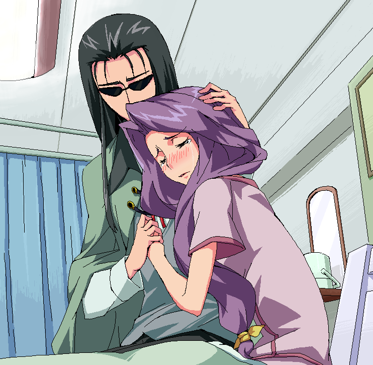 bed, blush, closed_eyes, code_geass, cornelia_li_britannia, gilbert_guilford, hand_holding, holding_hands