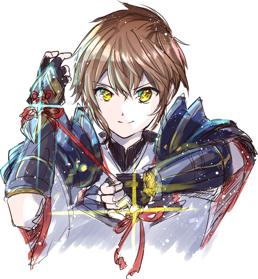 1girl, absurdres, armor, blush, gloves, highres, long_hair, looking_at_viewer