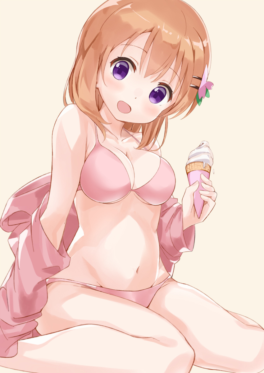 1girl, :d, bangs, bare_legs, bare_shoulders, bikini, blush, breasts