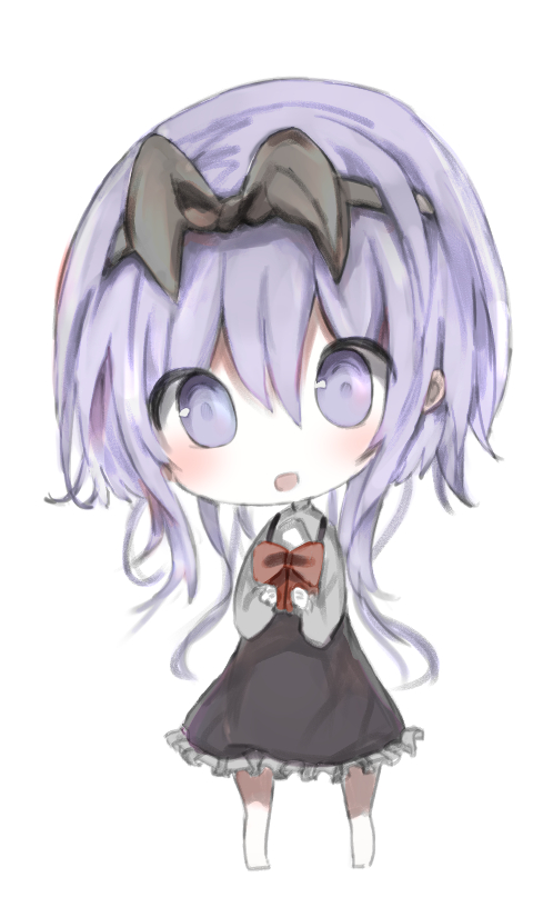 1girl, :d, bangs, barefoot, black_hairband, black_ribbon, black_skirt, blush