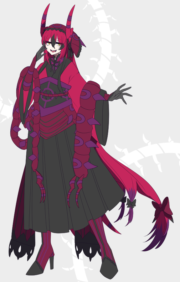 1girl, black_gloves, black_hair, creatures_(company), game_freak, gen_5_pokemon, gloves, gradient_hair