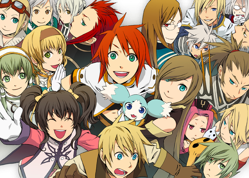 6+girls, anise_tatlin, arietta, arita_youko, asch, aslan_frings, black_hair, blonde_hair