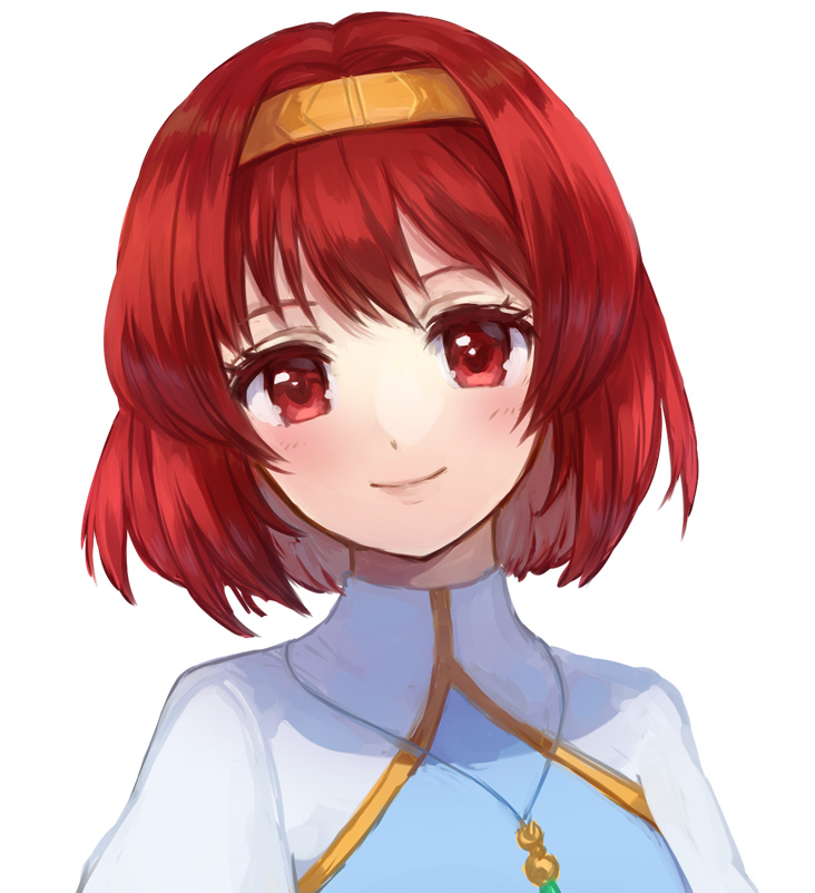 1girl, bangs, blush, bob_cut, closed_mouth, dress, fire_emblem, fire_emblem:_mystery_of_the_emblem