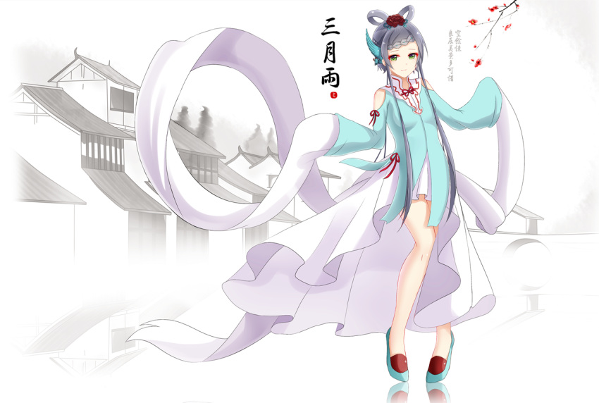 1girl, devil_fish, luo_tianyi, vocaloid, vocanese