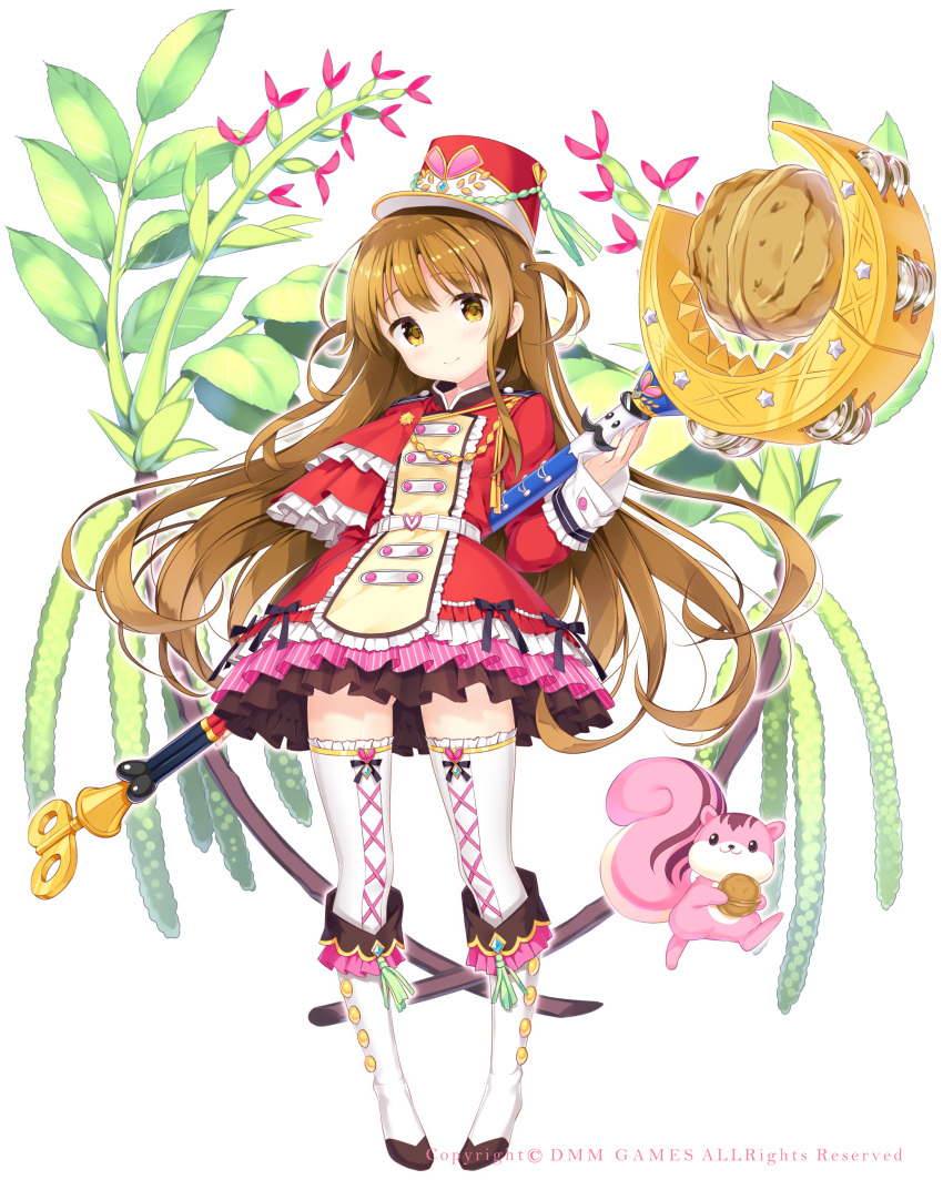 1girl, absurdres, animal, bangs, blush, boots, brown_eyes, brown_hair