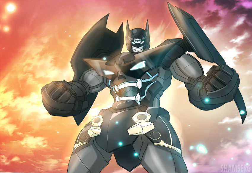 absurdres, bat, batman, batman_(series), blue_eyes, crossover, dc_comics, glowing
