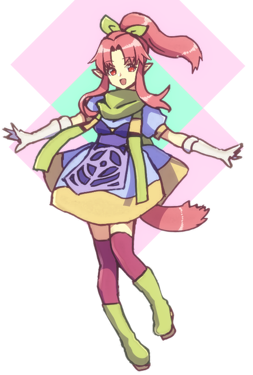 1girl, blue_dress, boots, bow, breasts, cape, commentary_request, dress
