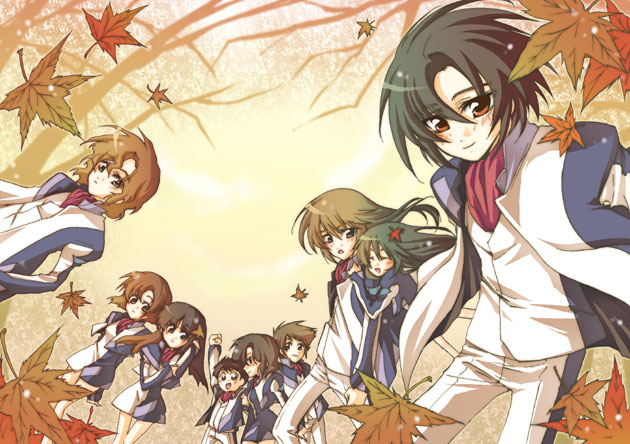 black_hair, brown_hair, child, everyone, hazama_shoko, hazama_shouko, hug, kaname_sakura