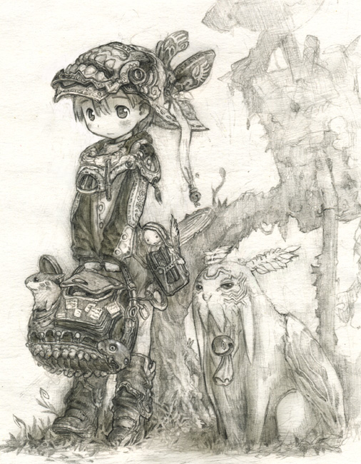 1boy, animal, armor, backpack, bag, bell, blush, boots