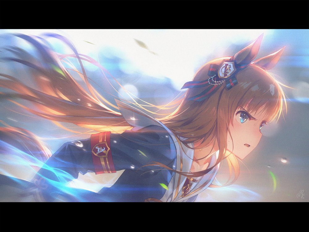 1girl, animal_ears, armband, bangs, blue_eyes, blue_jacket, blurry, blurry_background