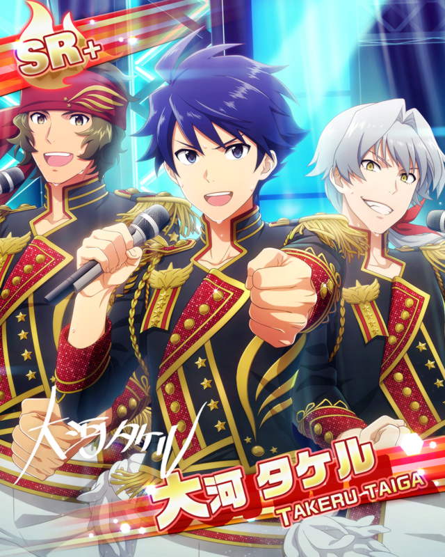 blue-hairred_eyes, character_name, dress, group, idolmaster, idolmaster_side-m, short_hair, smile