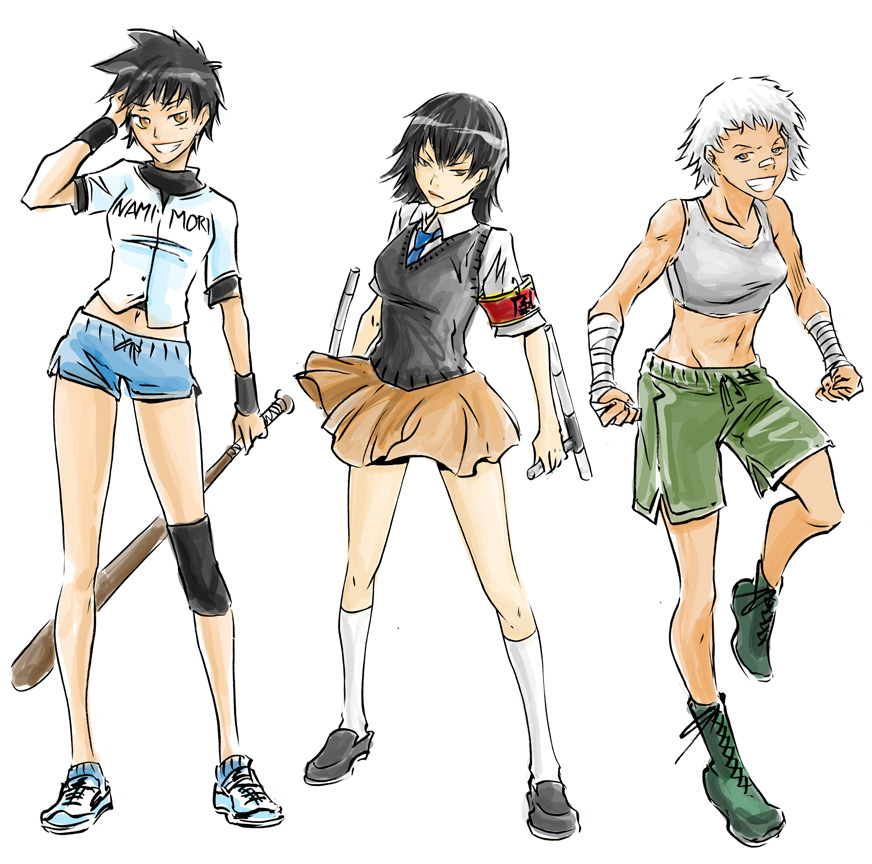 female, genderswap, hibari_kyouya, hibari_kyoya, katekyo_hitman_reborn, katekyo_hitman_reborn!, sasagawa_ryohei, yamamoto_takeshi