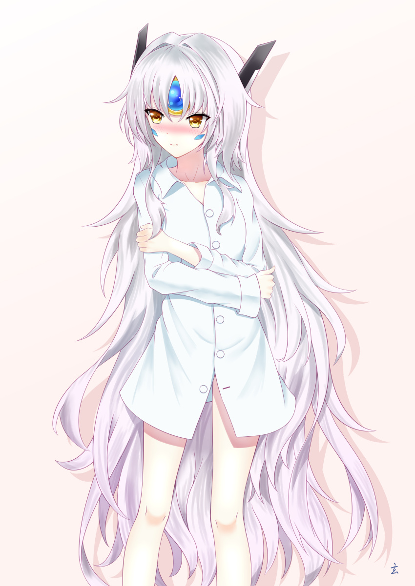 1girl, absurdres, blush, bottomless, code:_ultimate_(elsword), drop_shadow, elsword, eve_(elsword)