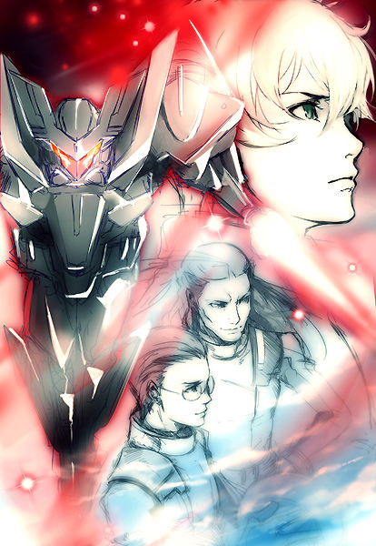 daryl_dodge, glasses, graham_aker, gundam, gundam_00, howard_mason, mecha, teddy_(artist)