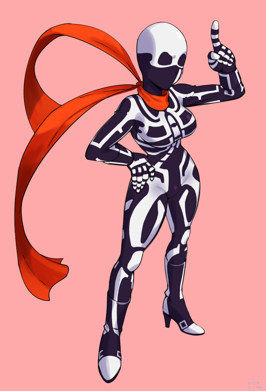 1girl, absurdres, black_bodysuit, bodysuit, boots, facing_viewer, fighting_ex_layer, full_body