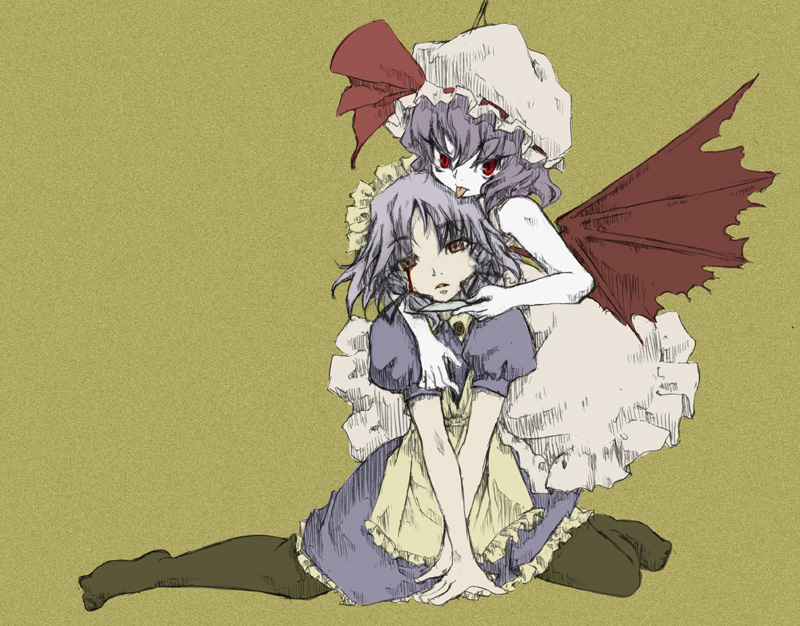 izayoi_sakuya, remilia_scarlet, sasakura_koneri, touhou