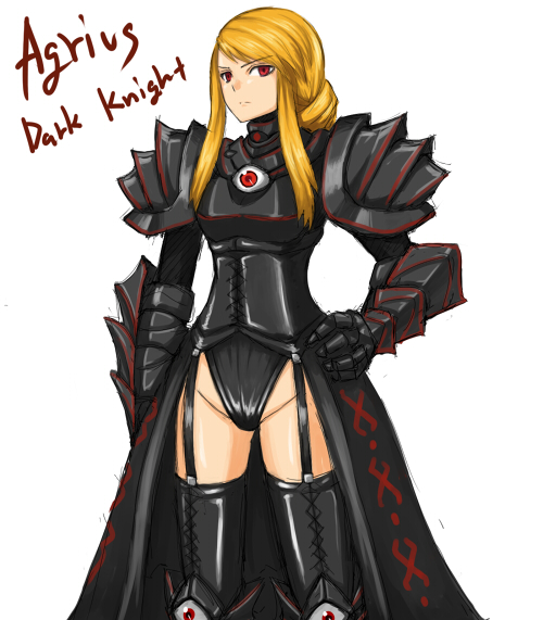 armor, blonde_hair, braid, dark_knight, dark_persona, final_fantasy, final_fantasy_tactics, gauntlets