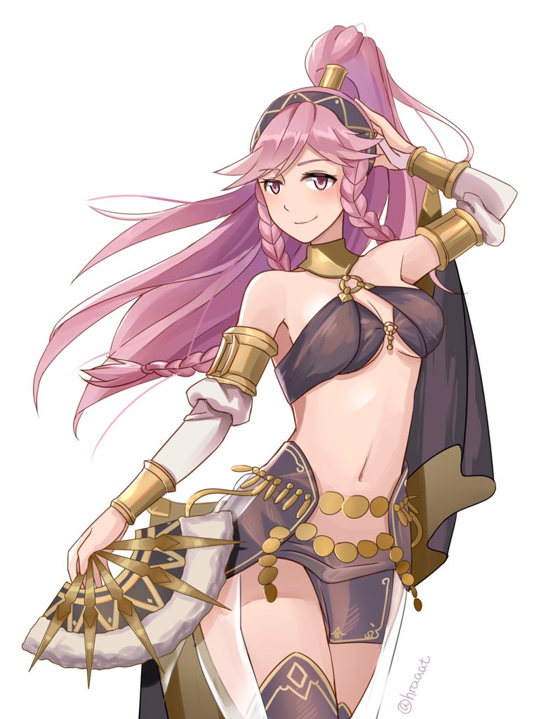 1girl, bare_shoulders, blush, braid, breasts, fire_emblem, fire_emblem:_kakusei, fire_emblem_heroes