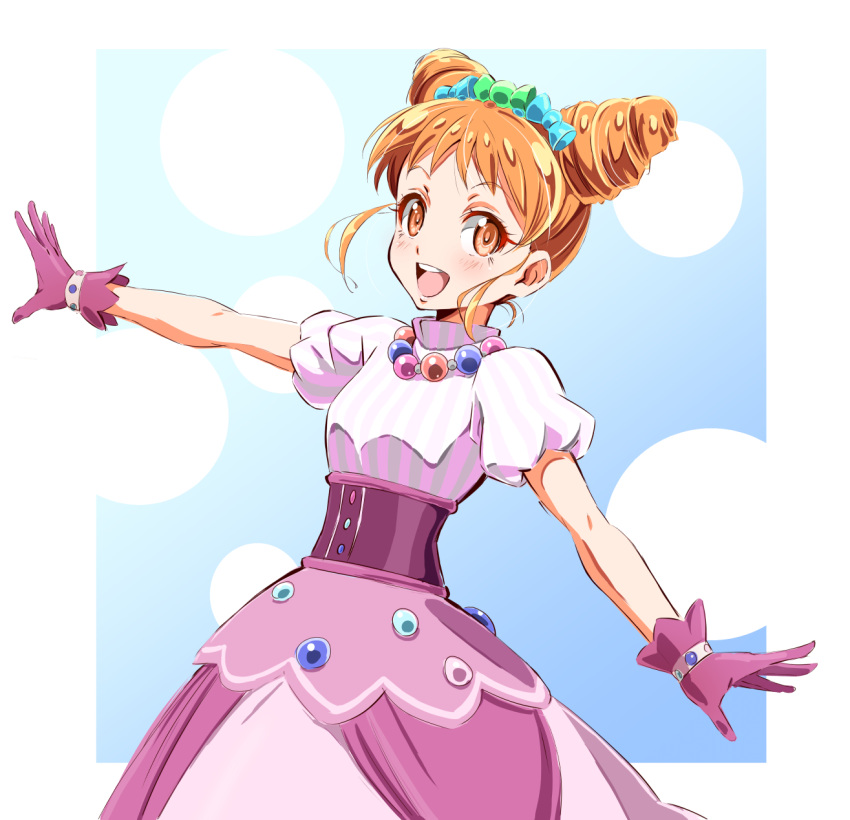 1girl, aikatsu!, aikatsu!_(series), arisugawa_otome, bangs, blush, brown_eyes, brown_hair