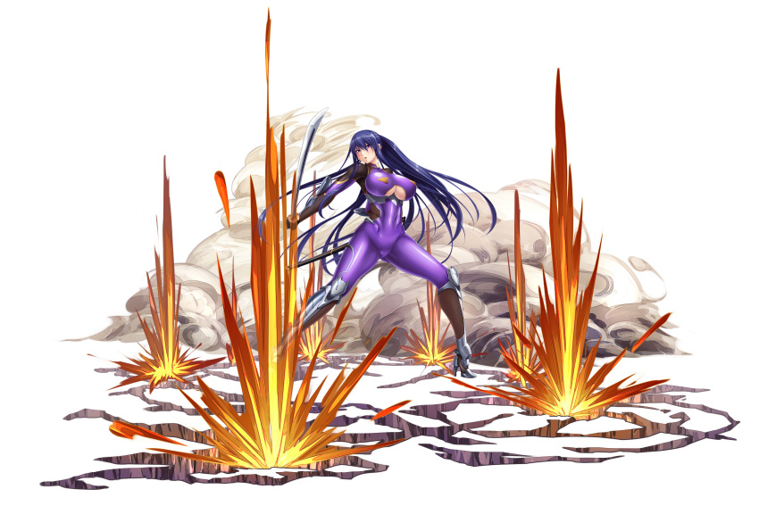 1girl, absurdres, akiyama_rinko, aoi_nagisa_(metalder), arm_guards, armor, bangs, blue_hair