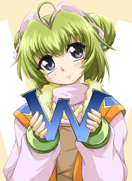 blue_eyes, green_hair, mihiro_ardygun, super_robot_wars, super_robot_wars_w