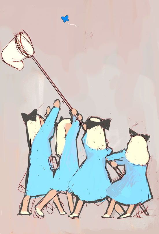 butterflies, iwo_jima, kusaka, kusaka_souji, original, parody