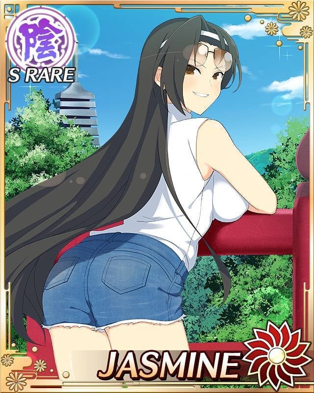 1girl, bare_shoulders, bent_over, black_hair, blouse, blue_sky, breasts, brown_eyes