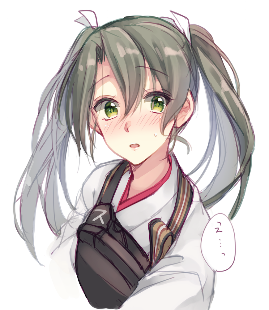 1girl, 916200, blush, breastplate, eyebrows_visible_through_hair, floating_hair, green_eyes, green_hair
