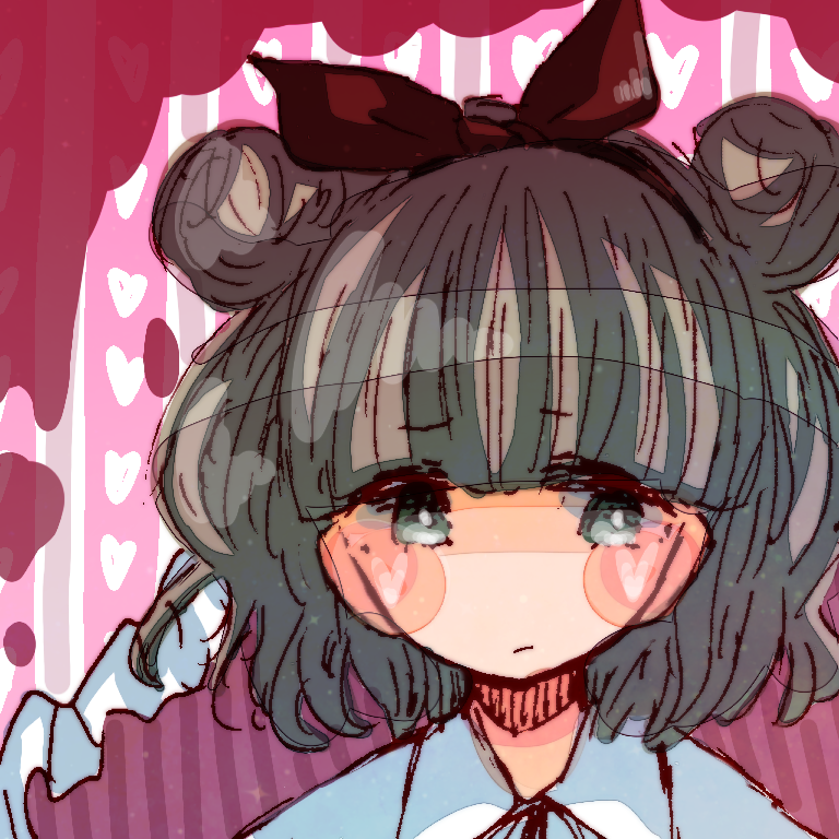 1girl, blood, blush_stickers, bow, brown_hair, closed_mouth, dangan_ronpa, dangan_ronpa_3