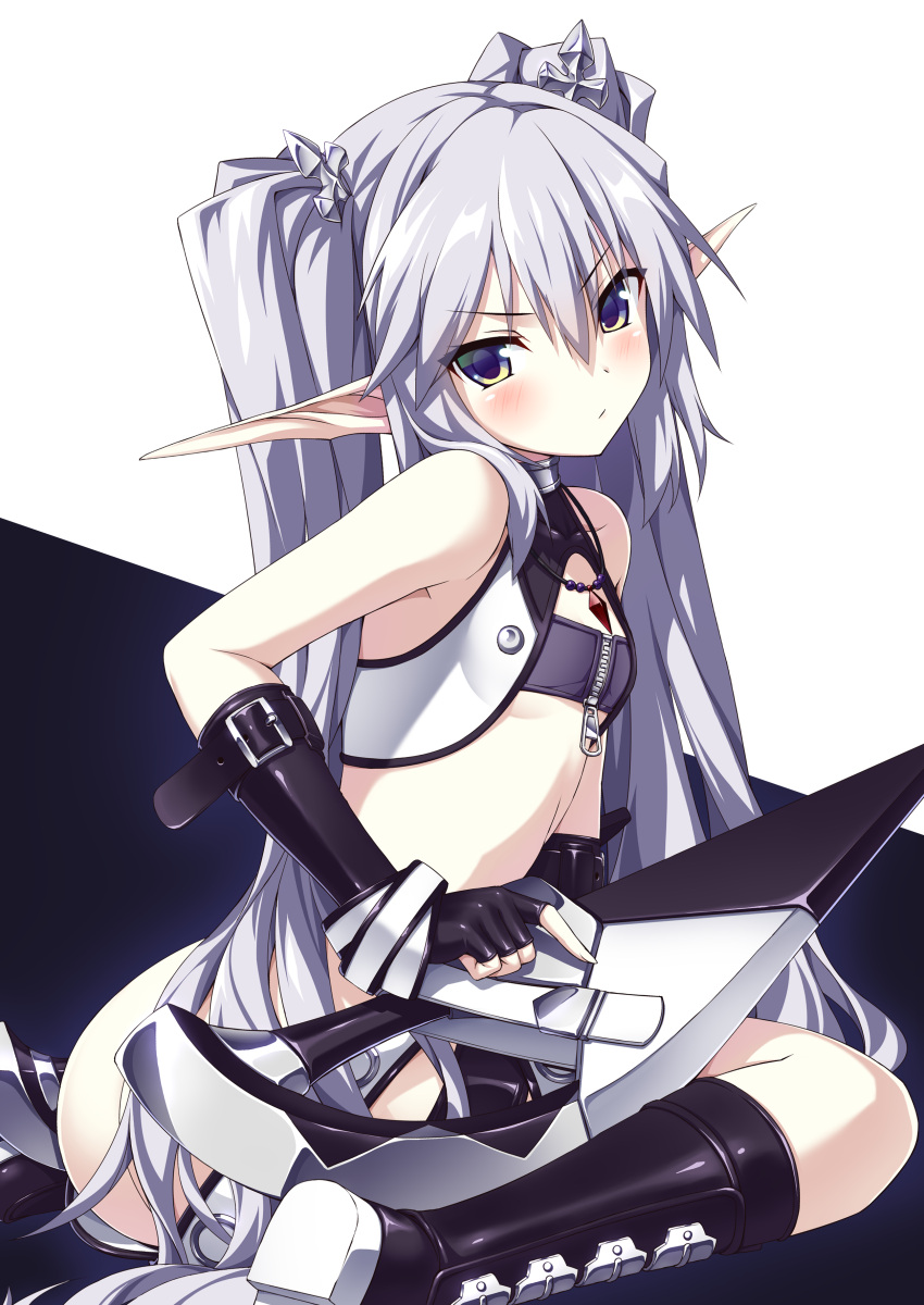 1girl, absurdres, agarest_senki, agarest_senki_(series), arm_strap, ass, bangs, belt