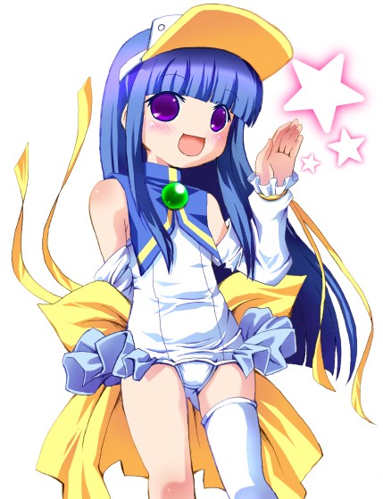 blue_hair, cosplay, furude_rika, higurashi_no_naku_koro_ni, loli, long_hair, moetan, one-piece_swimsuit